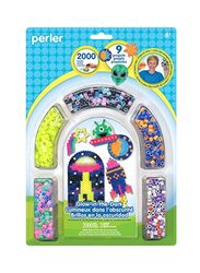 Perler Outer Space Glow In The Dark Fuse Bead Activity Kit, 2000 Pieces, 80-62987, Ages 6+