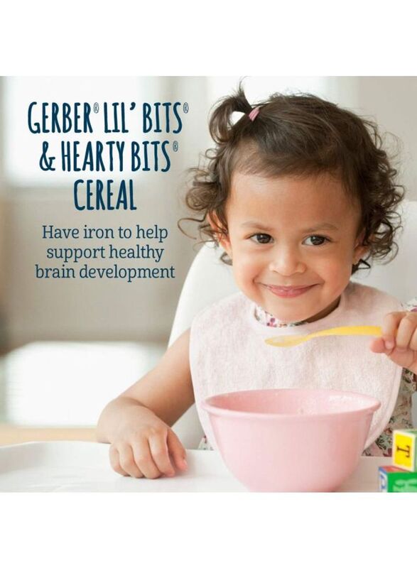 Gerber Lil Bits Apple Blueberry Whole Wheat Baby Cereal, 227g