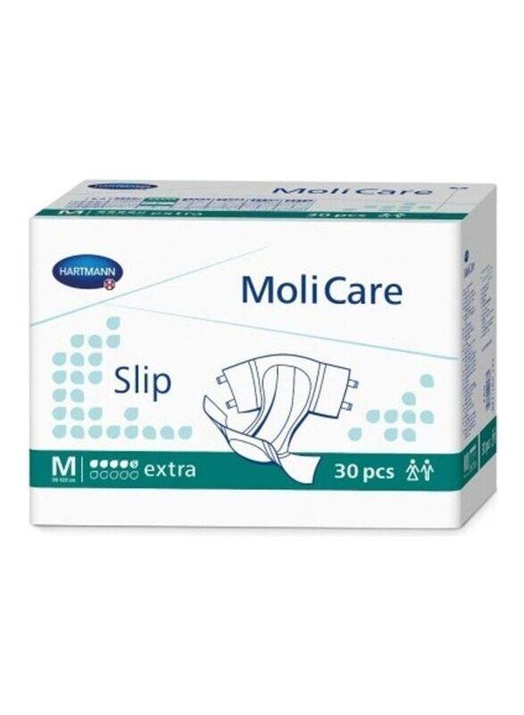 Hartmann 30 Piece Molicare Slip Extra Medium Adult Diaper, Green