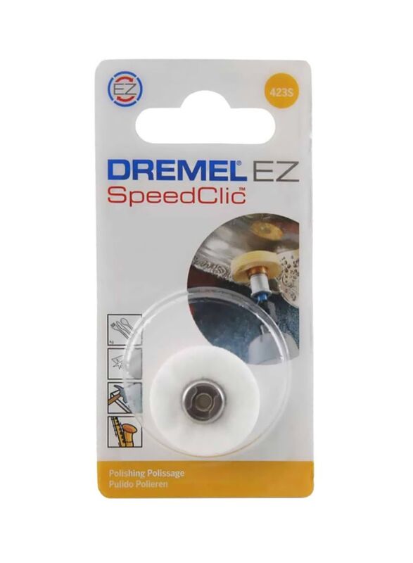 Dremel Speedclic Polishing Wheel, 10.1 x 5.2 x 1cm, White