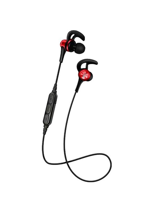 Energizer HiBT25 Wireless In-Ear Splash Proof Sport Earphones, Black/Red