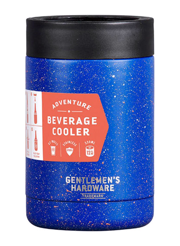 Gentlemen's Hardware Adventure Beverage Cooler, 330ml, Blue