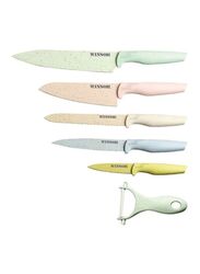 Winsor 5-Piece Knife And Peeler Set, Multicolour