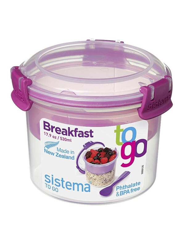 Sistema to Go Breakfast Bowl, 530ml, Purple