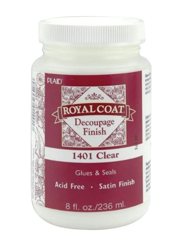 Plaid Royal Coat Decoupage Finish Glues and Seals, 236ml, Clear