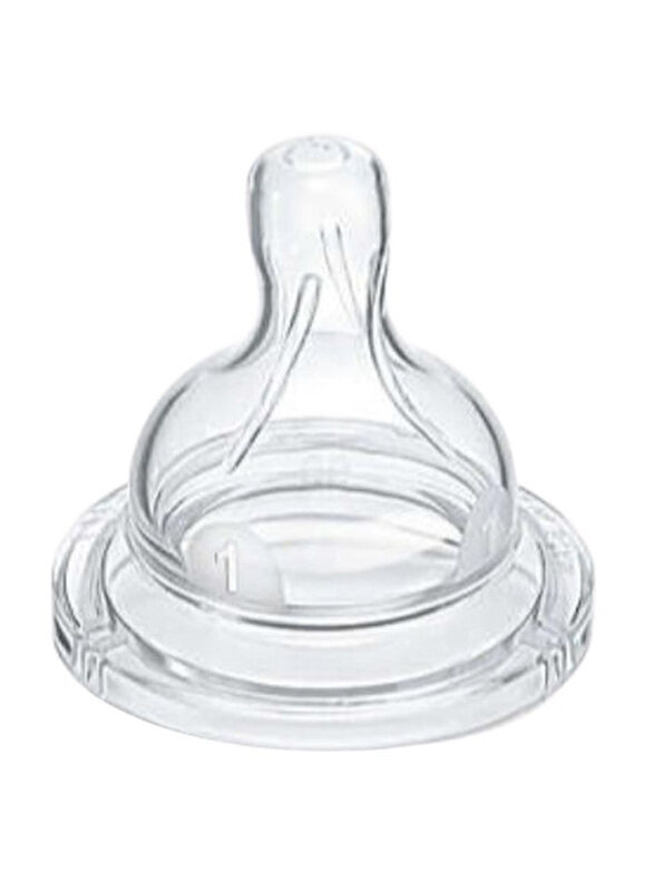 

Philips Avent Silicone Teats 1 Hole, 2 Pieces, Clear