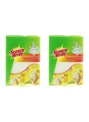 Scotch Brite Extra Coarse Large Long Lasting Cleaning Multi Surface Foam Pad Set, 2 Pieces, White