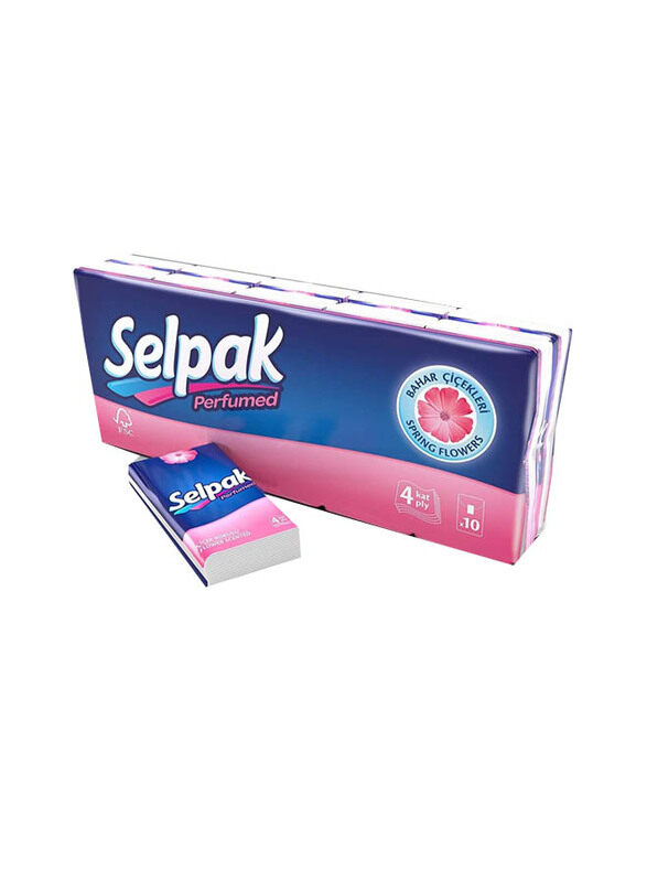 

Selpak Flower Scent Facial Pocket Tissue Hanky, 10 Pieces