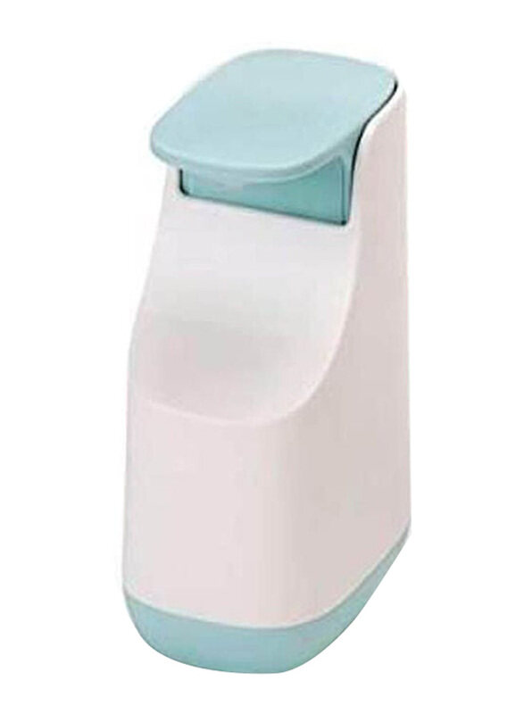 

Joseph Joseph Slim Compact Soap Dispenser, 15 x 10cm, White/Blue