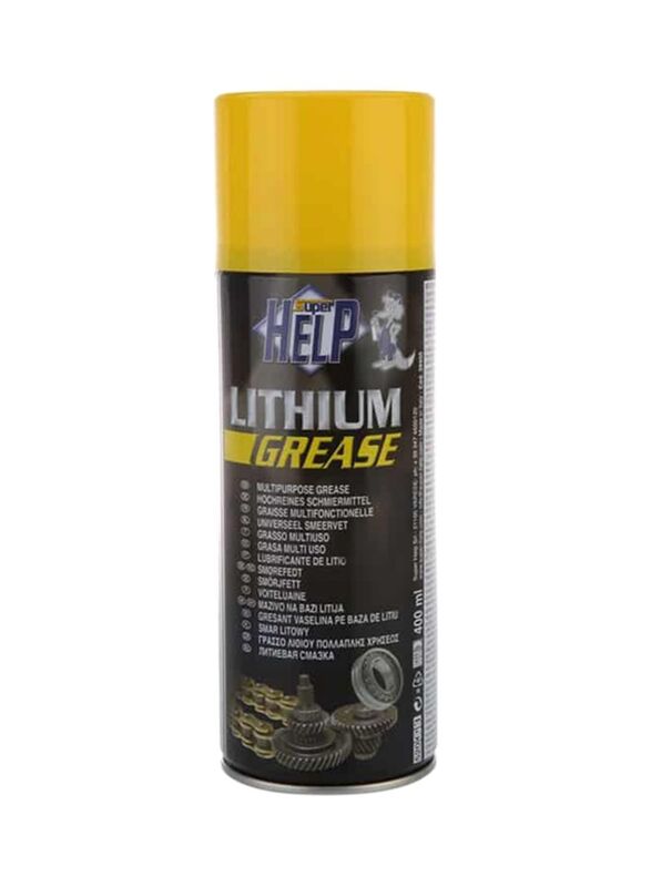 Super Help 400ml Lithium Grease Lubricant, Multicolour