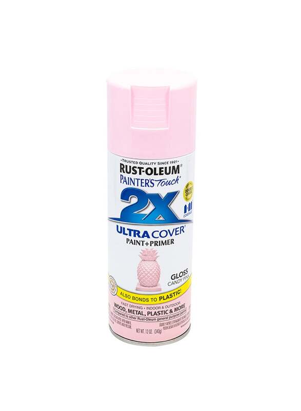 Rust-Oleum Painter's Touch 2x Ultra Cover Paint & Primer Spray, 12oz, Gloss Candy Pink