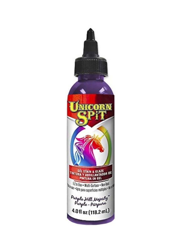 Unicorn SPit Stain and Glaze Gel, 118.2ml, Purple Hill Majesty
