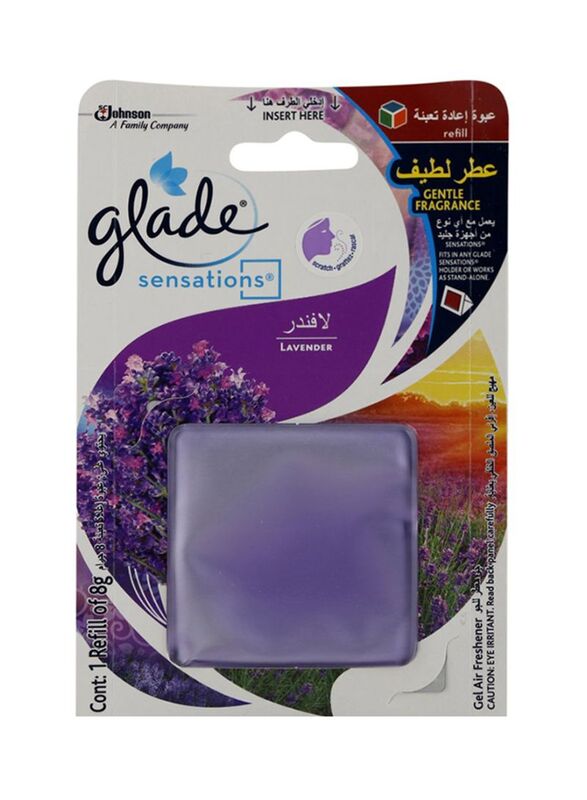 Glade Sensations Lavender Gel Refill Air Freshener, 8g