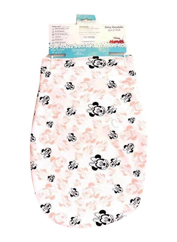 

Disney Baby Swaddle, 12 Months, White/Pink