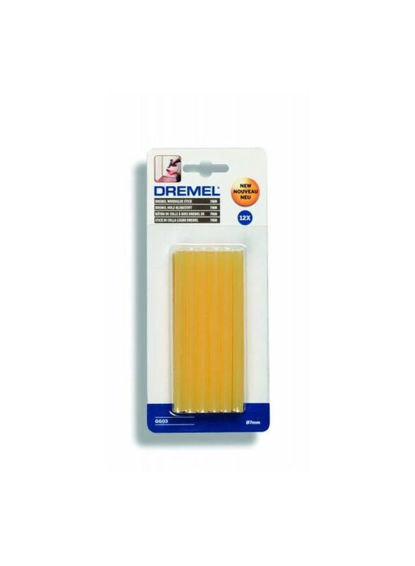Dremel Wood Glue Sticks Set, 7mm, 12 Piece, Yellow