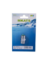 Mkats Cp Nipple Plumbing Fixture, Silver