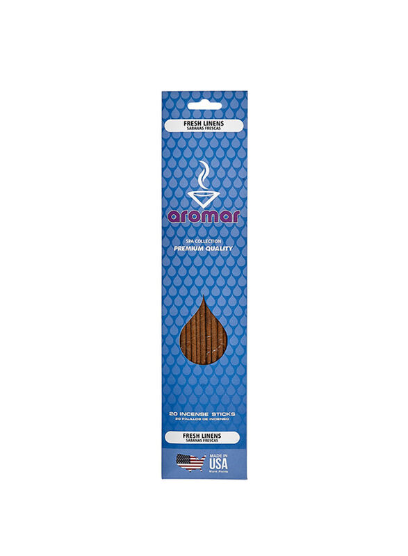 Aromar Fresh Linen Incense Stick, Brown, 20 Piece