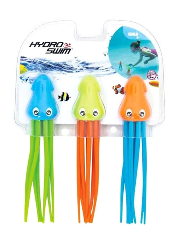 Bestway Hydro Swim Speedy Squid Diving Toy Set, 26031, 3-Piece, Multicolour