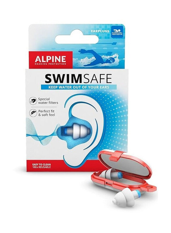 

Alpine Swimsafe Swimming Ear Plugs, White