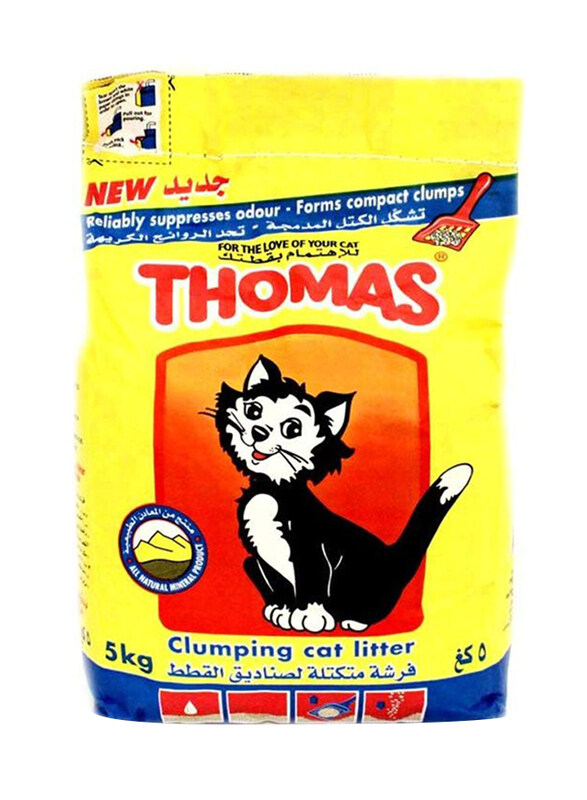 

Thomas Clumping Cat Litter, 5Kg, Yellow