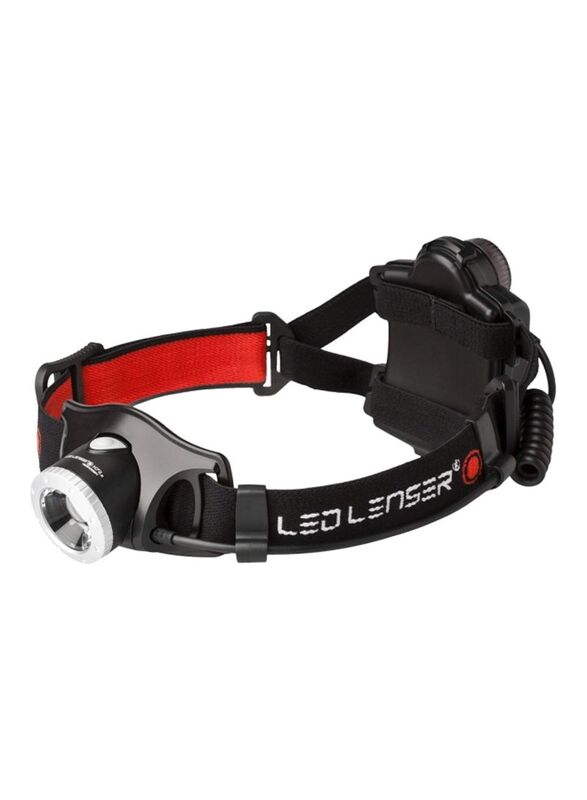 Ledlenser H7R.2 Rechargeable Headlamp, Black/Red