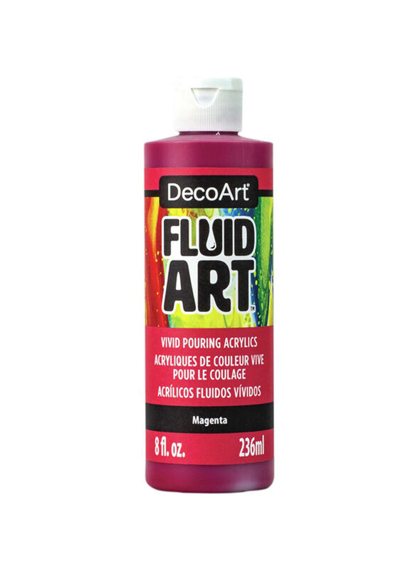 Deco Art DecoArt FluidArt Ready-To-Pour Acrylic Paint 8oz-White