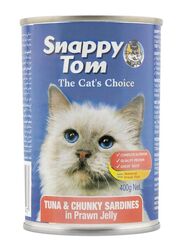 Snappy Tuna And Chunky Sardines In Prawn Jelly Cat Wet Food, 400g