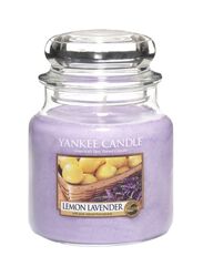 Yankee Candle Lemon Lavender Classic Jar Scented Candle, 2100800618569, Lavender