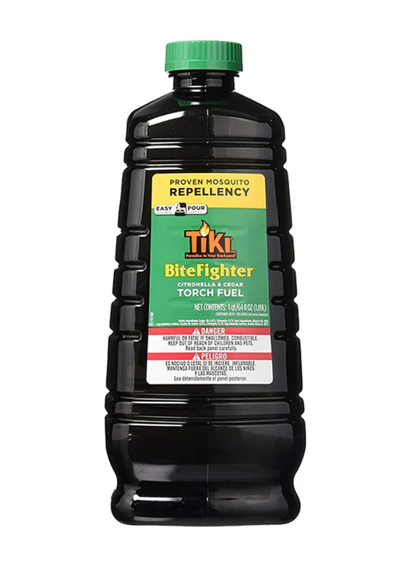 Tiki Citronella & Cedar Bitefighter Torch Fuel, 2 Liter, Black
