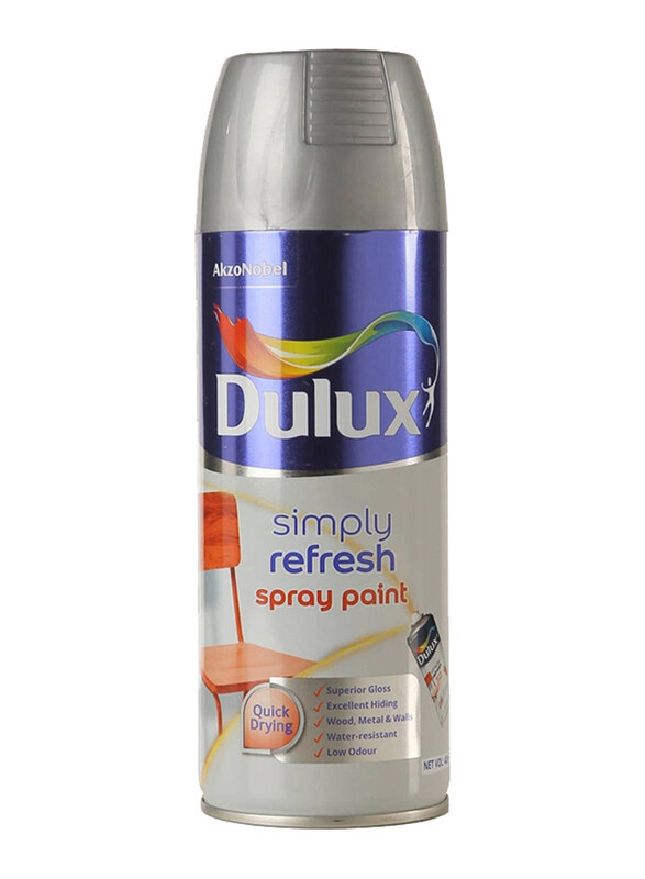 

Dulux Simply Refresh Spray Paint, 400ml, Metallic Silver