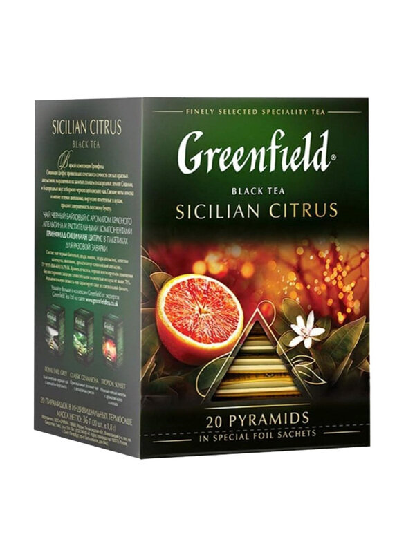 

Greenfield Sicilian Citrus Black Tea, 20 Tea Bags