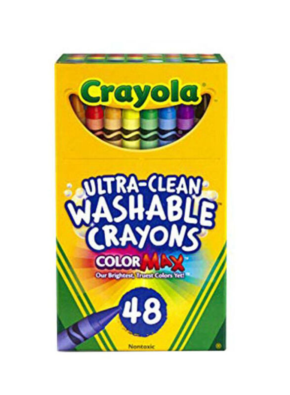Crayola 48-Piece Ultra Clean Washable Crayons, Multicolour