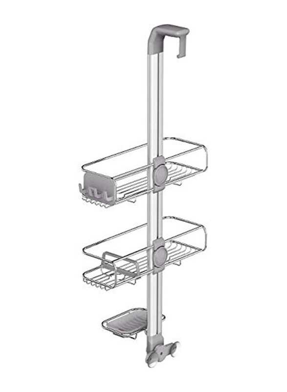 

Simple Human Over-Door Caddy, Chrome/Grey
