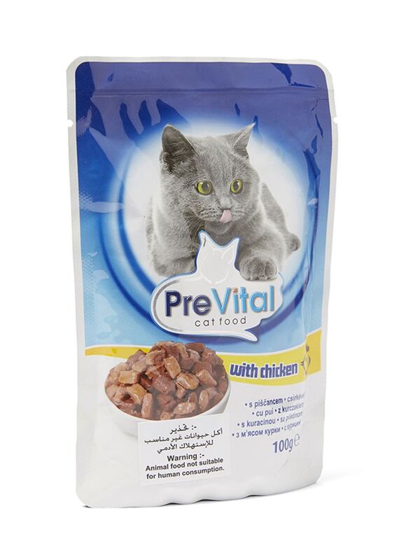 PreVital Chicken Cat Wet Food, 100g