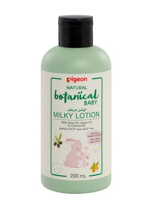 

Pigeon 200ml Natural Botanical Baby Milky Lotion, Green