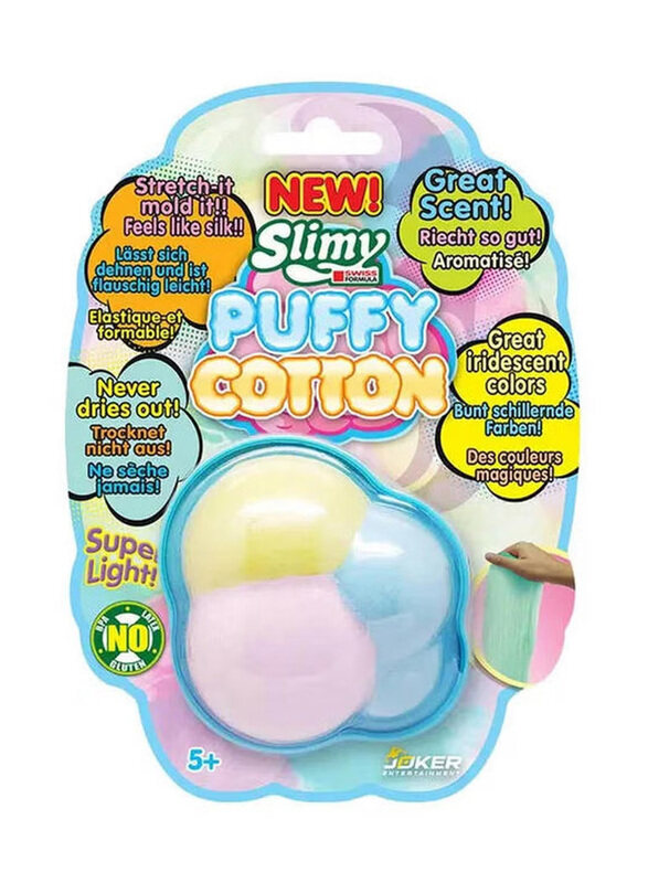 

Slimy Puffy Cotton Stretch & Mold Rainbow Like Colors In Cloud Blistercard, Ages 5+