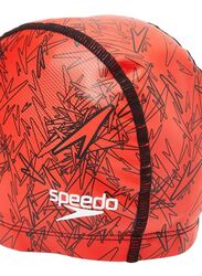 Speedo Boom Ultra Pace Swimming Cap, Orange/Black