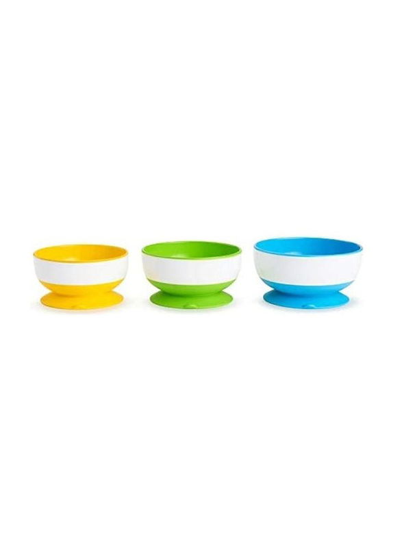 

Munchkin Stay Put Suction Bowl Set, 3 Pieces, Multicolour