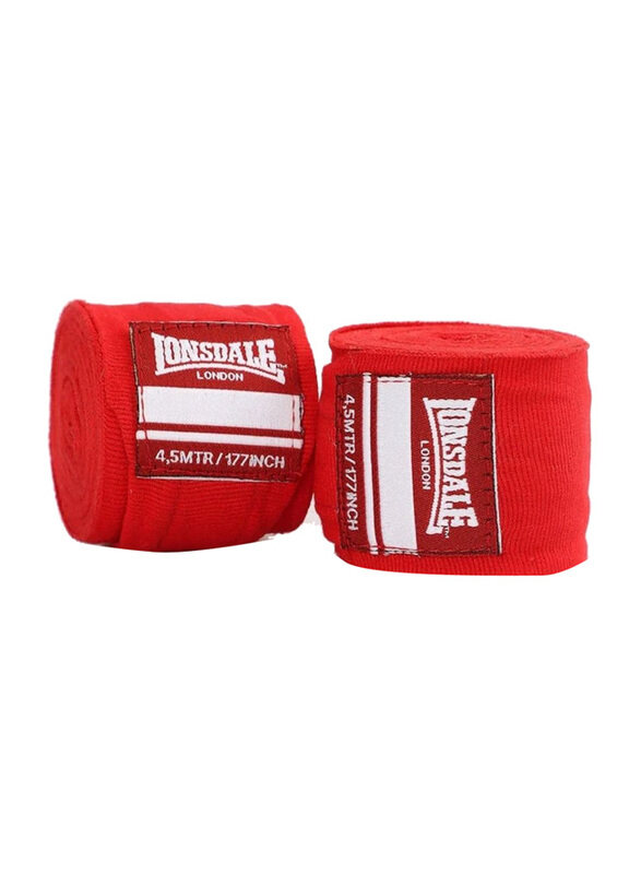 

Lonsdale 450-cm Men's Hand Wraps, Red