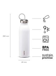 Aladdin 550ml Chilled Thermavac Stainless Steel Water Bottle, White