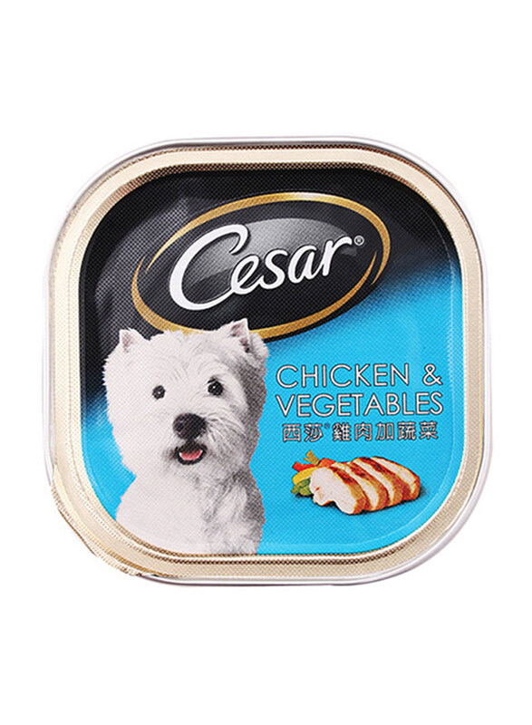 

Cesar Chicken and Vegetable Dog Wet Food, 100g