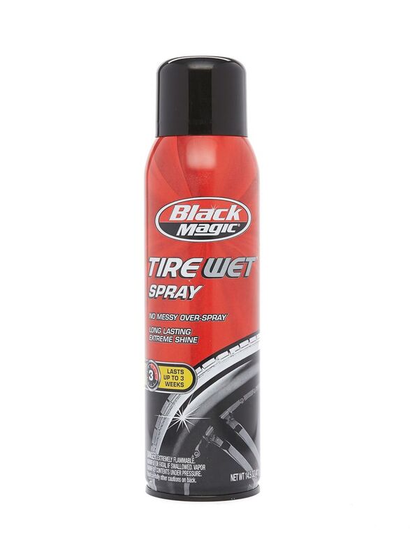 Black Magic Tire Wet Spray, Black/Red