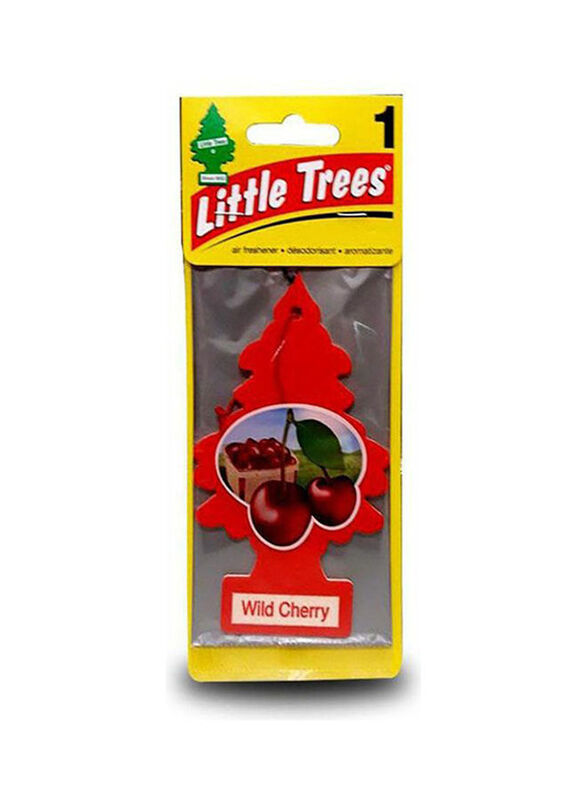Little Trees Wild Cherry Air Freshener Card, Red