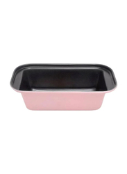 Fackelmann 20cm Rectangular Mini Loaf Pan, 20 x 11 x 5 cm, Pink/Black