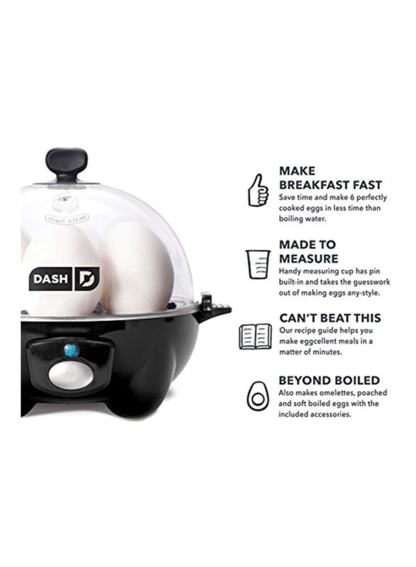 Dash Rapid Egg Cooker in Black