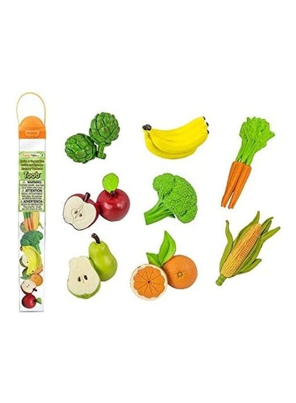 Safari Fruits And Vegetables Toob Set, Ages 3+