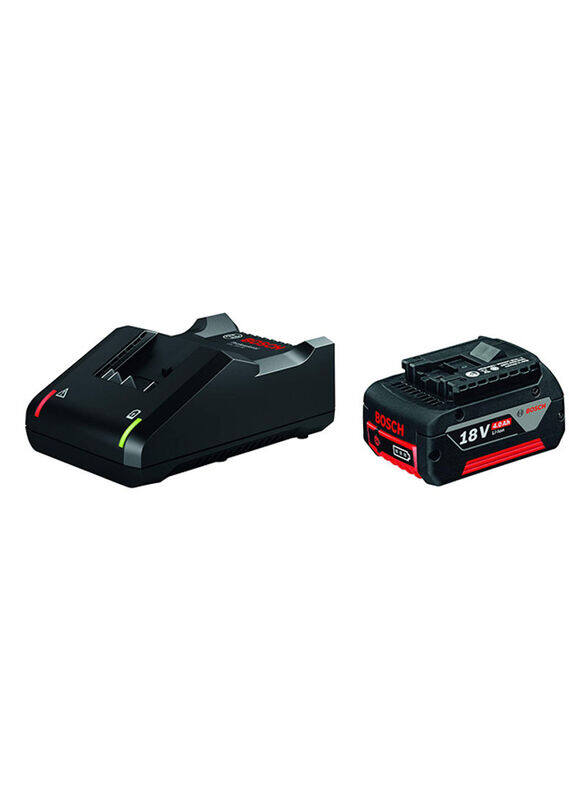 

Bosch Professional GBA 18V 4Ah & Gal 18V-40 Cordless Tool Battery Pack, 1600A01B9Z, Black