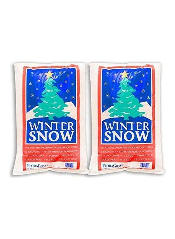 

Floracraft Plastic Snow, 2 Piece, White