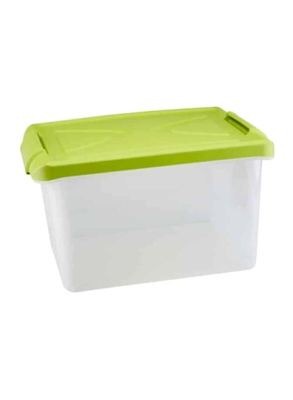 Plastiken Multipurpose Storage Box, Green/Clear