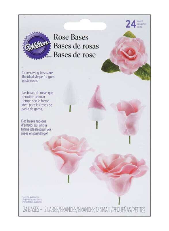 

Wilton Decorating Plastic Rose Base, Pink/White/Green